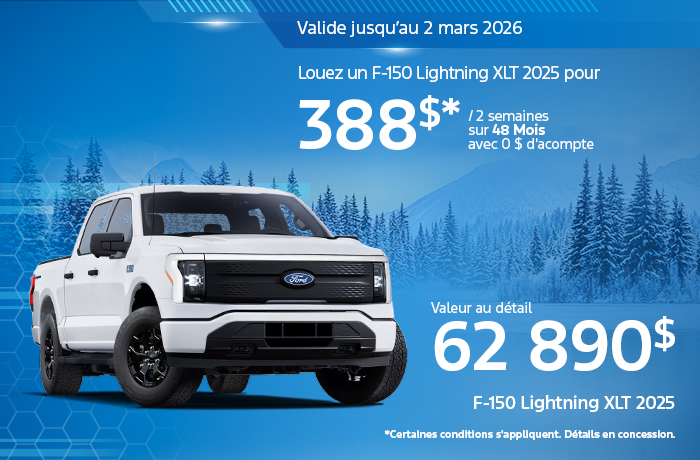 Bannière de F-150 Lightning 2025